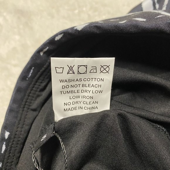 Women's A-Line Skirt Small Black Linear Linde Polyester Stretch Short Length - Picture 5 of 12